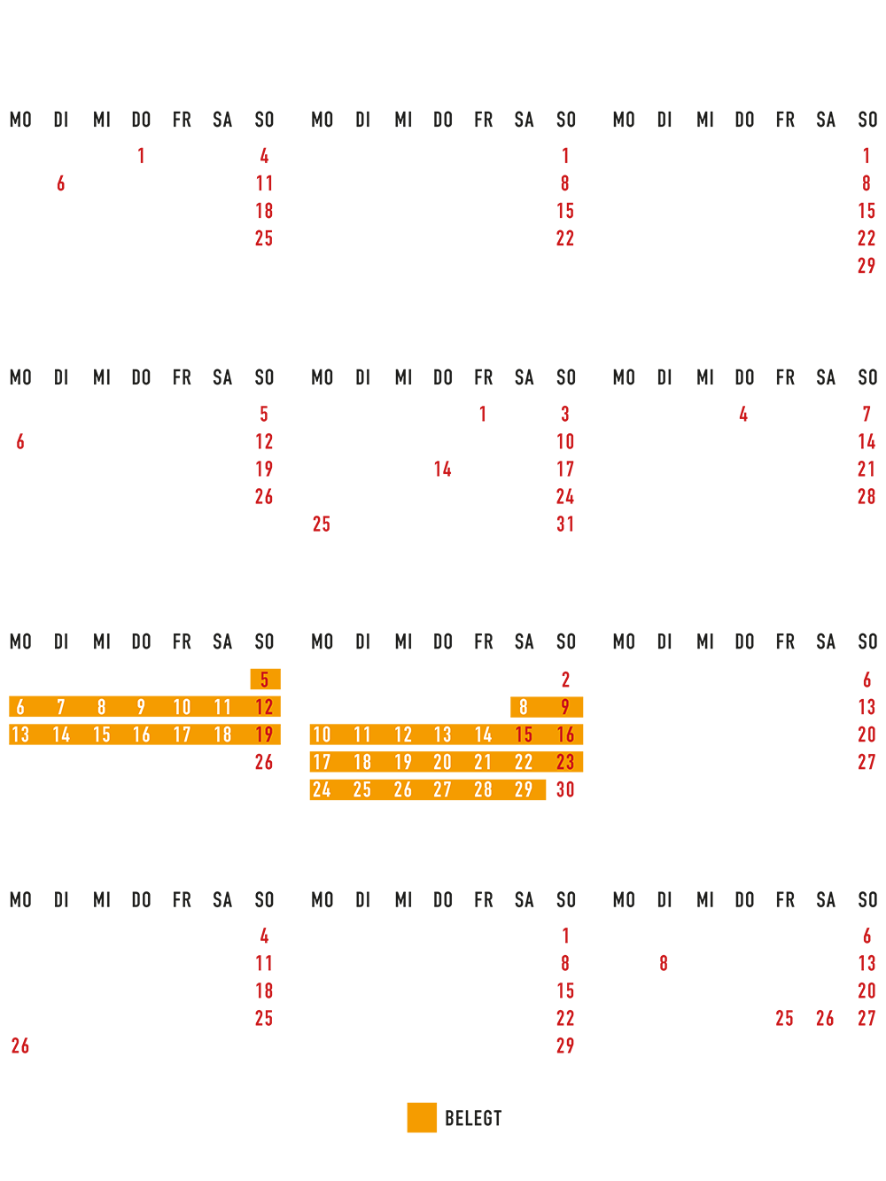 belegungskalender helgis heimat 2026